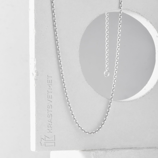 Цепь из белого золота 585, плетение «Якорь»